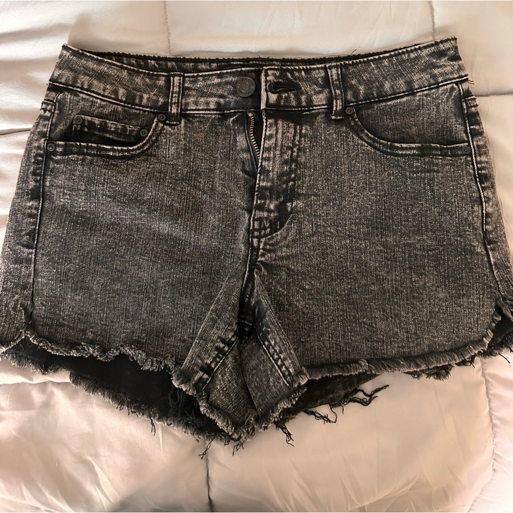 NEW black jean shorts